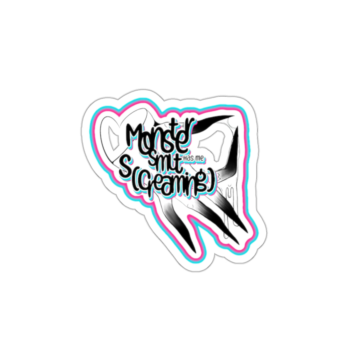 Monster Smut Has Me S(creaming) Sticker