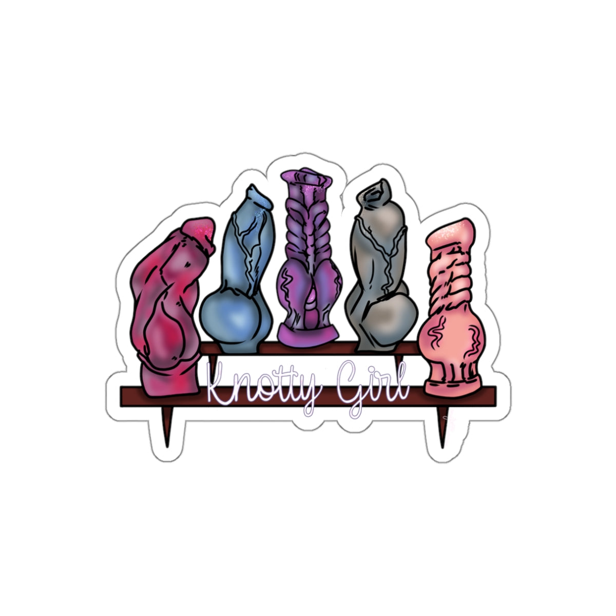 Knotty Girl Sticker