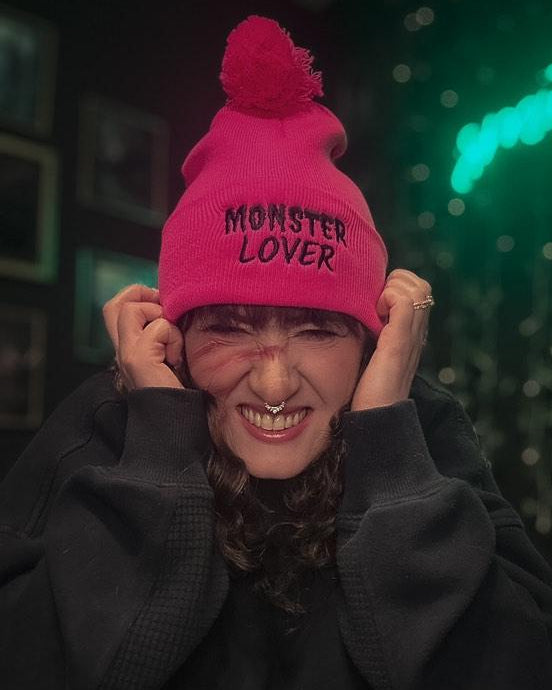 Monster Lover Pom-Pom Beanie