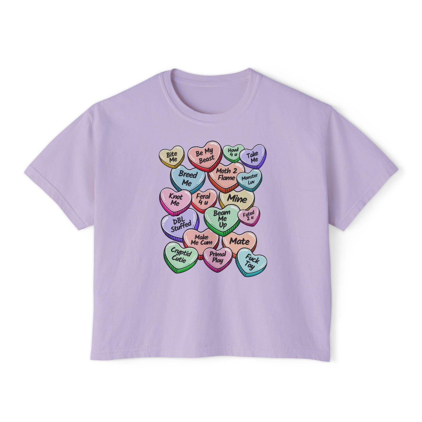 Monster Candy Hearts Boxy Tee