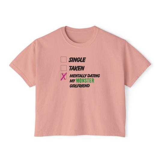 Relationship Status Monster Girlfriend Boxy Tee