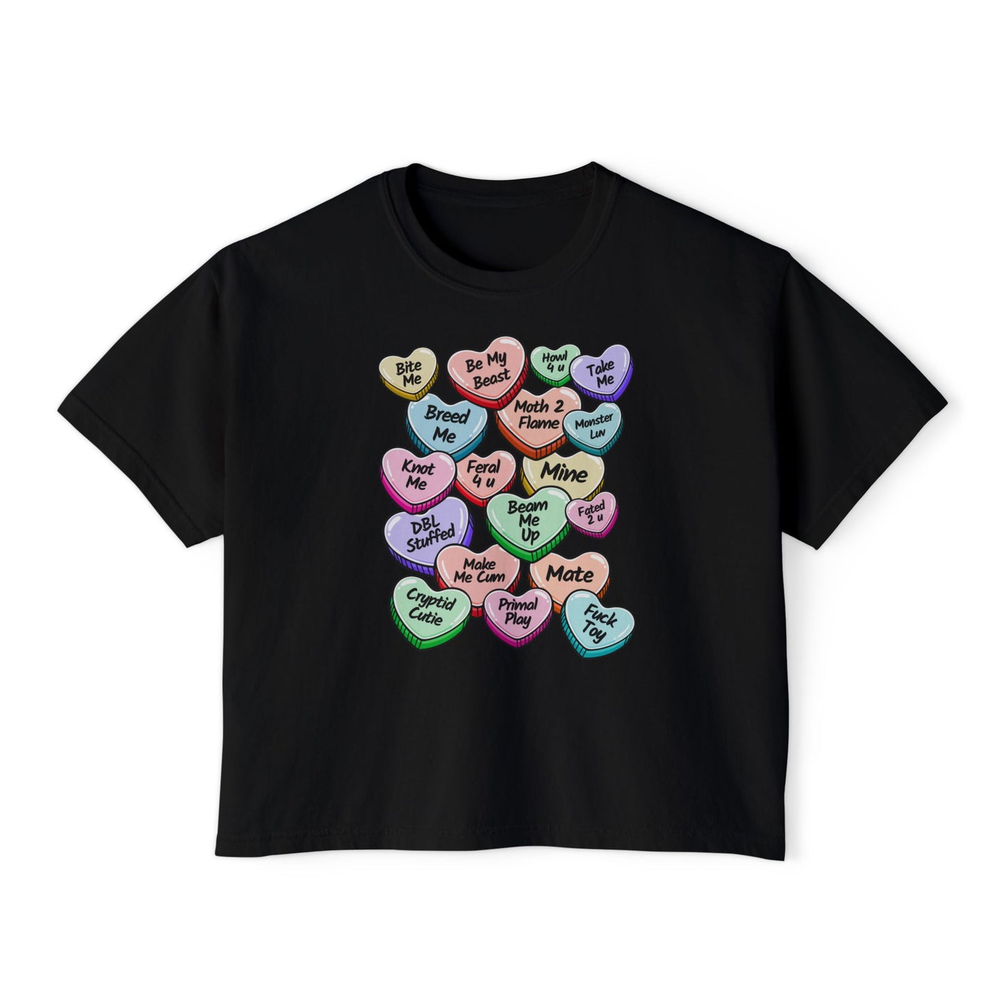 Monster Candy Hearts Boxy Tee