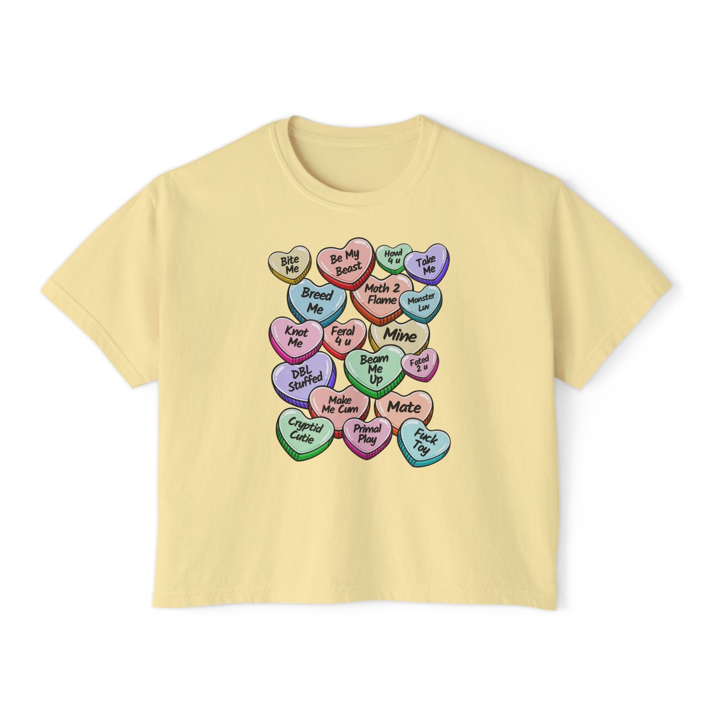 Monster Candy Hearts Boxy Tee