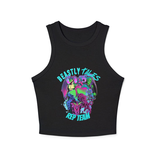 Monsters Rep Team Micro Rib Racer Tank Top