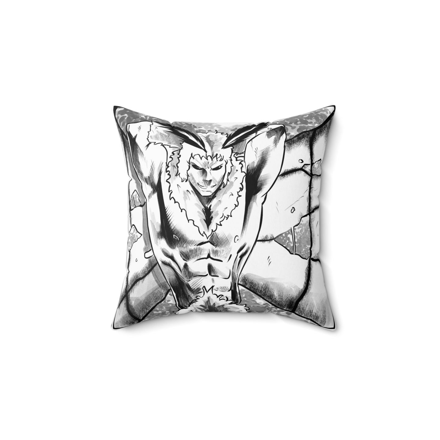 Mothman Square Pillow