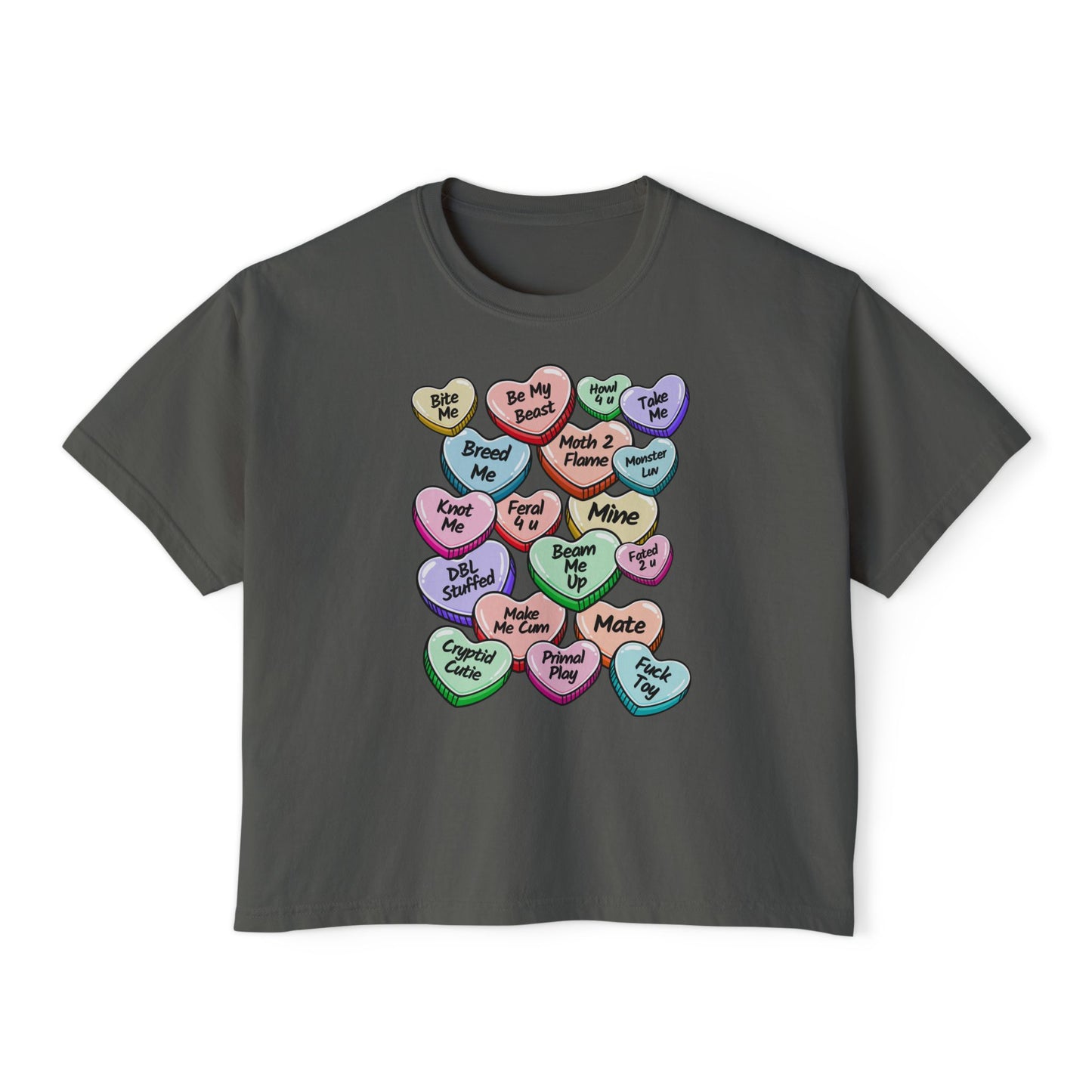 Monster Candy Hearts Boxy Tee