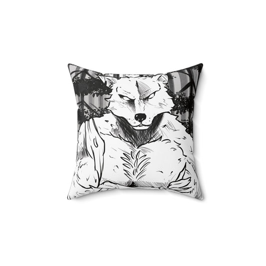 Werewolf Square Pillow