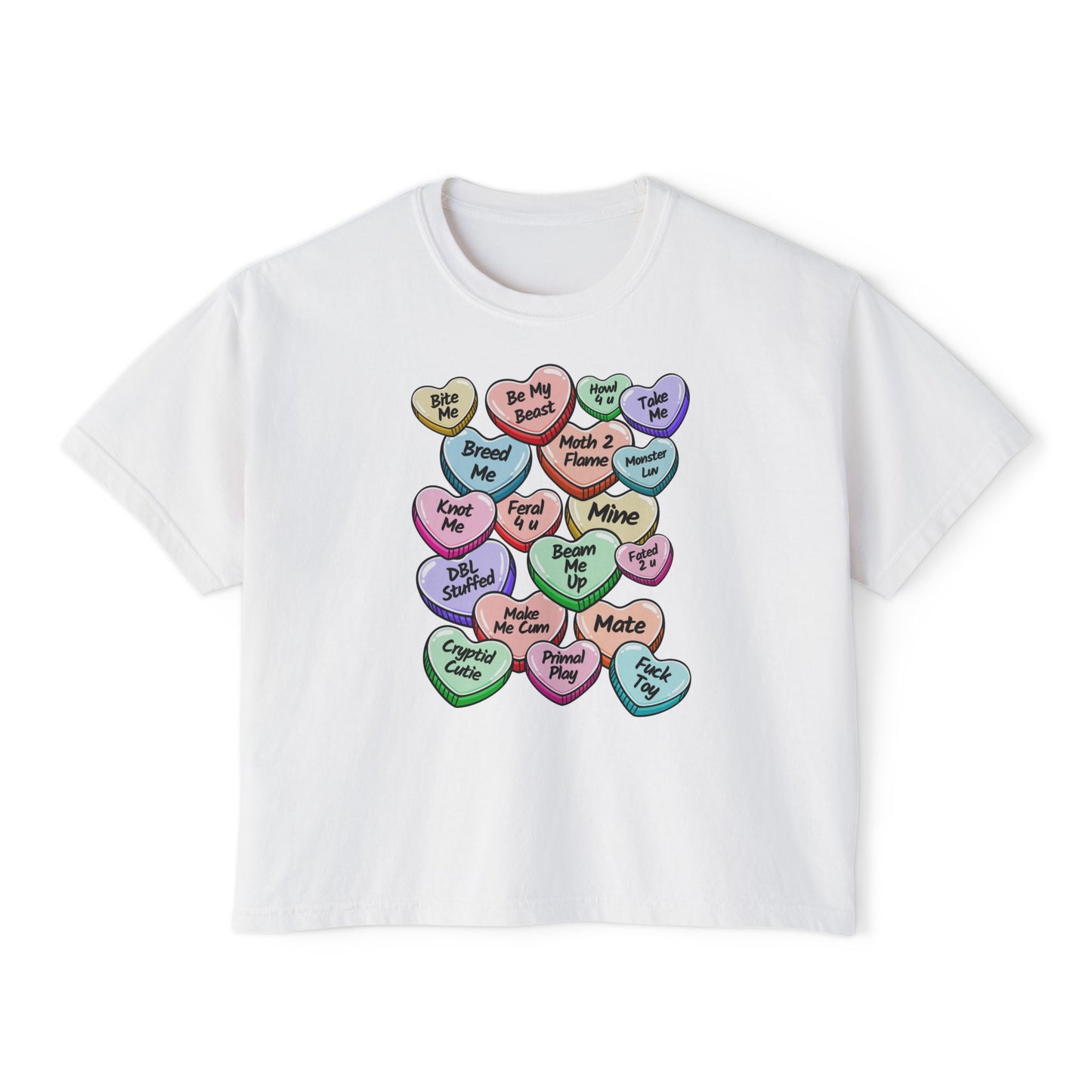 Monster Candy Hearts Boxy Tee
