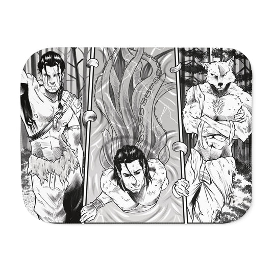 Beastly Tales Monsters Sherpa Blanket