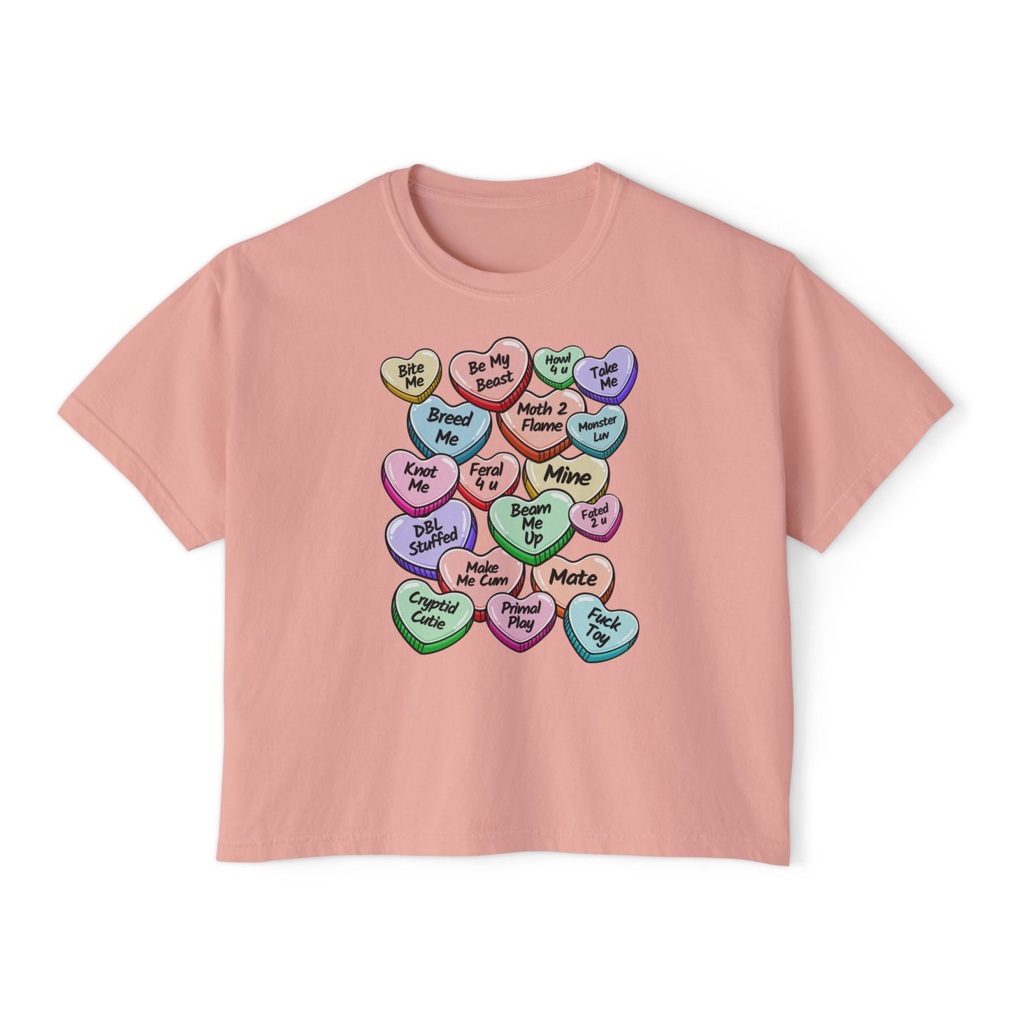 Monster Candy Hearts Boxy Tee