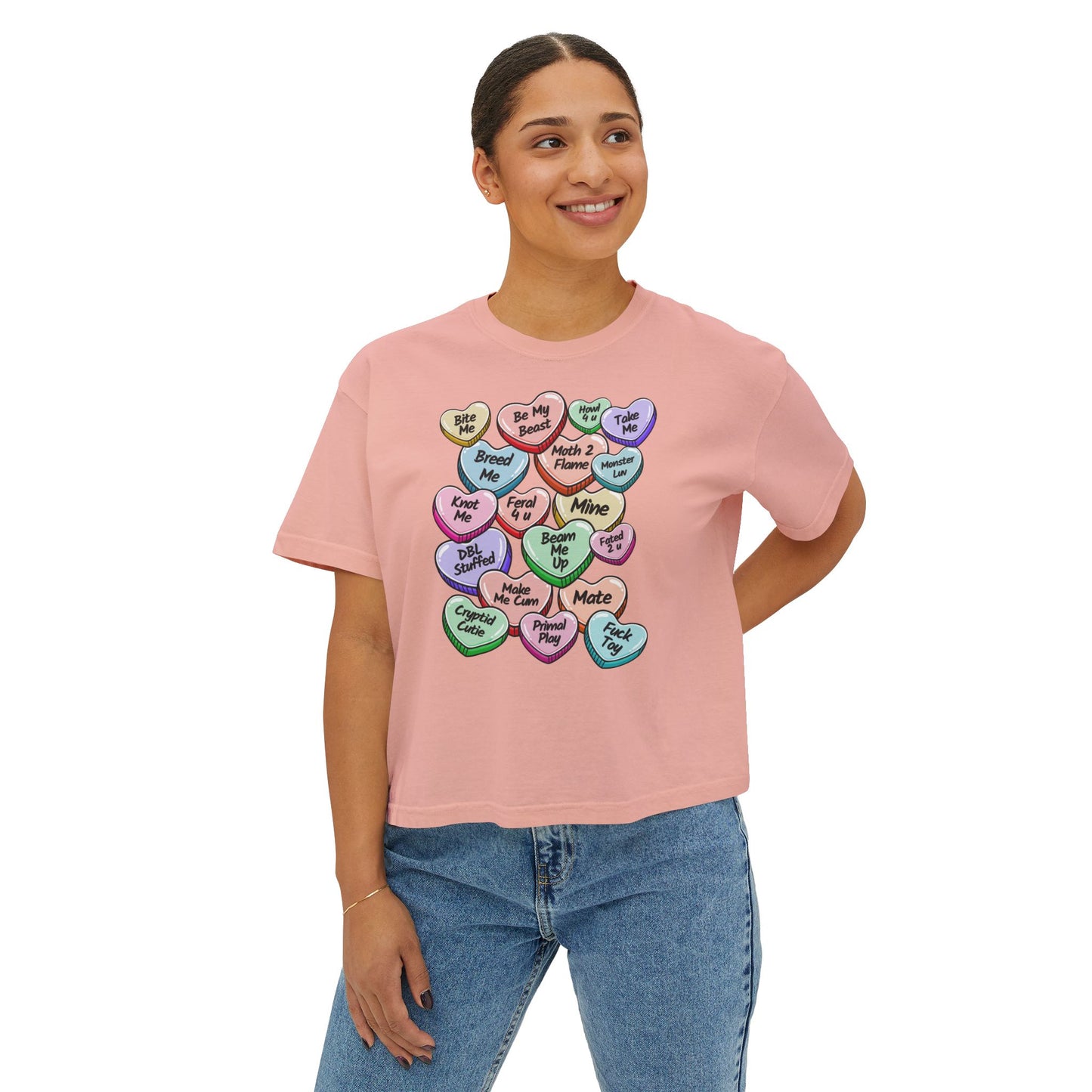 Monster Candy Hearts Boxy Tee